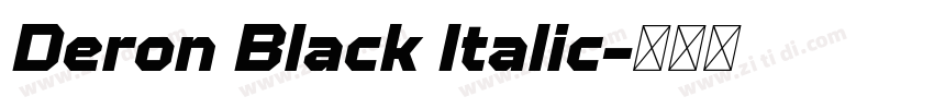 Deron Black Italic字体转换